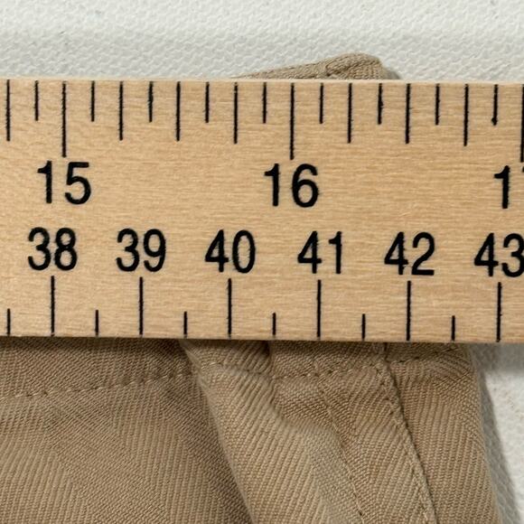 Ralph Lauren Women’s 12 Silk Cargo Pants Beige Utility Style 30" Inseam - Picture 9 of 10